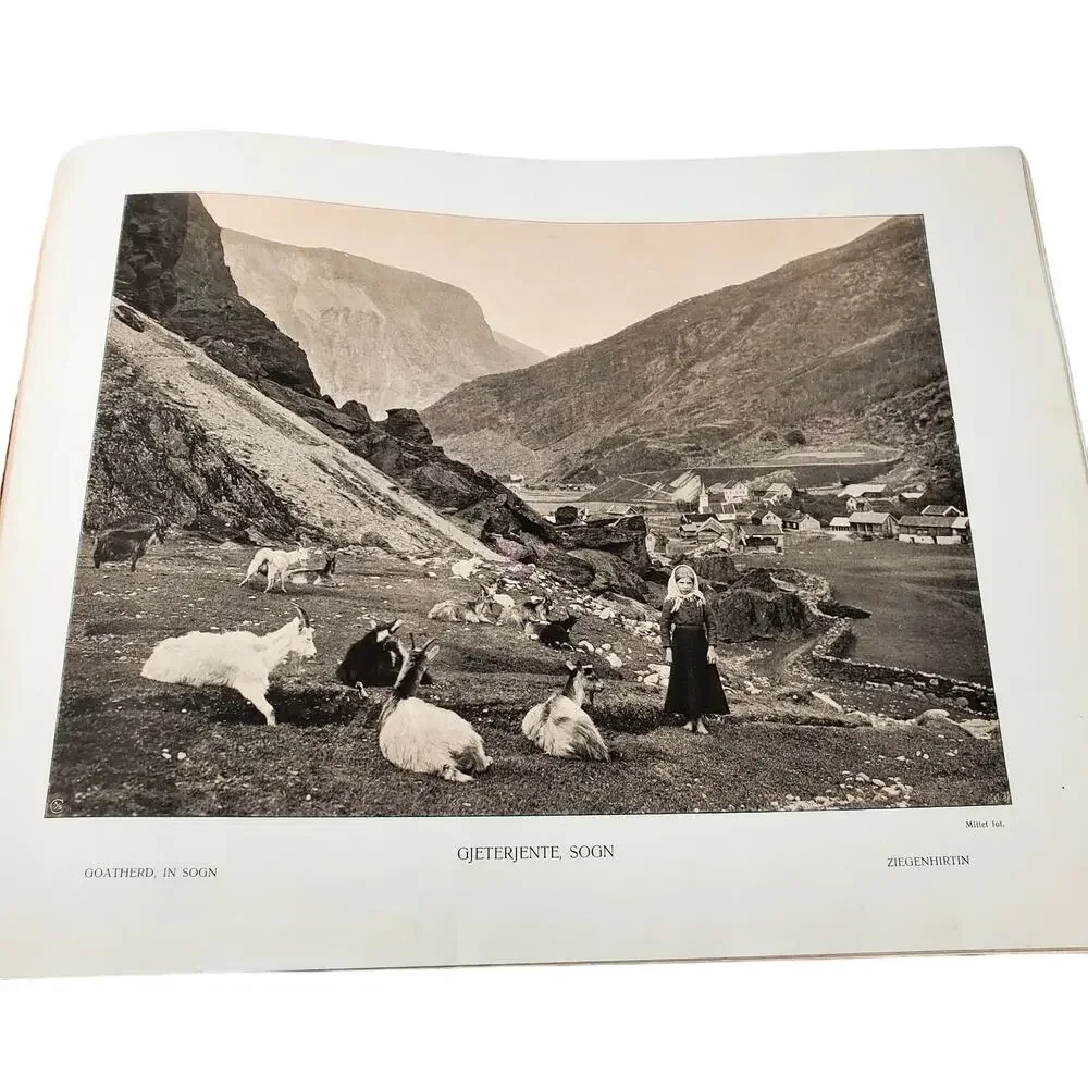 NORGE Norwegian Photos by Mittet & Co RARE 1913 Bookblock Tourist Photo Book